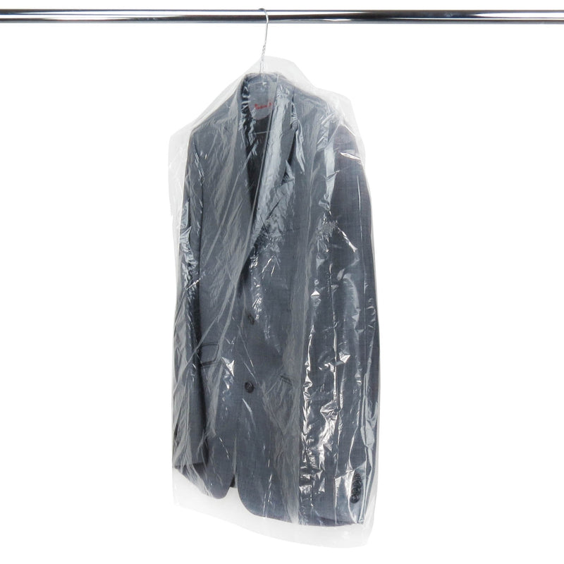 NewNest Australia - HANGERWORLD 20 Clear 40inch Dry Cleaning Laundry Polythylene Garment Clothes Cover Protector Bags 80 Gauge 