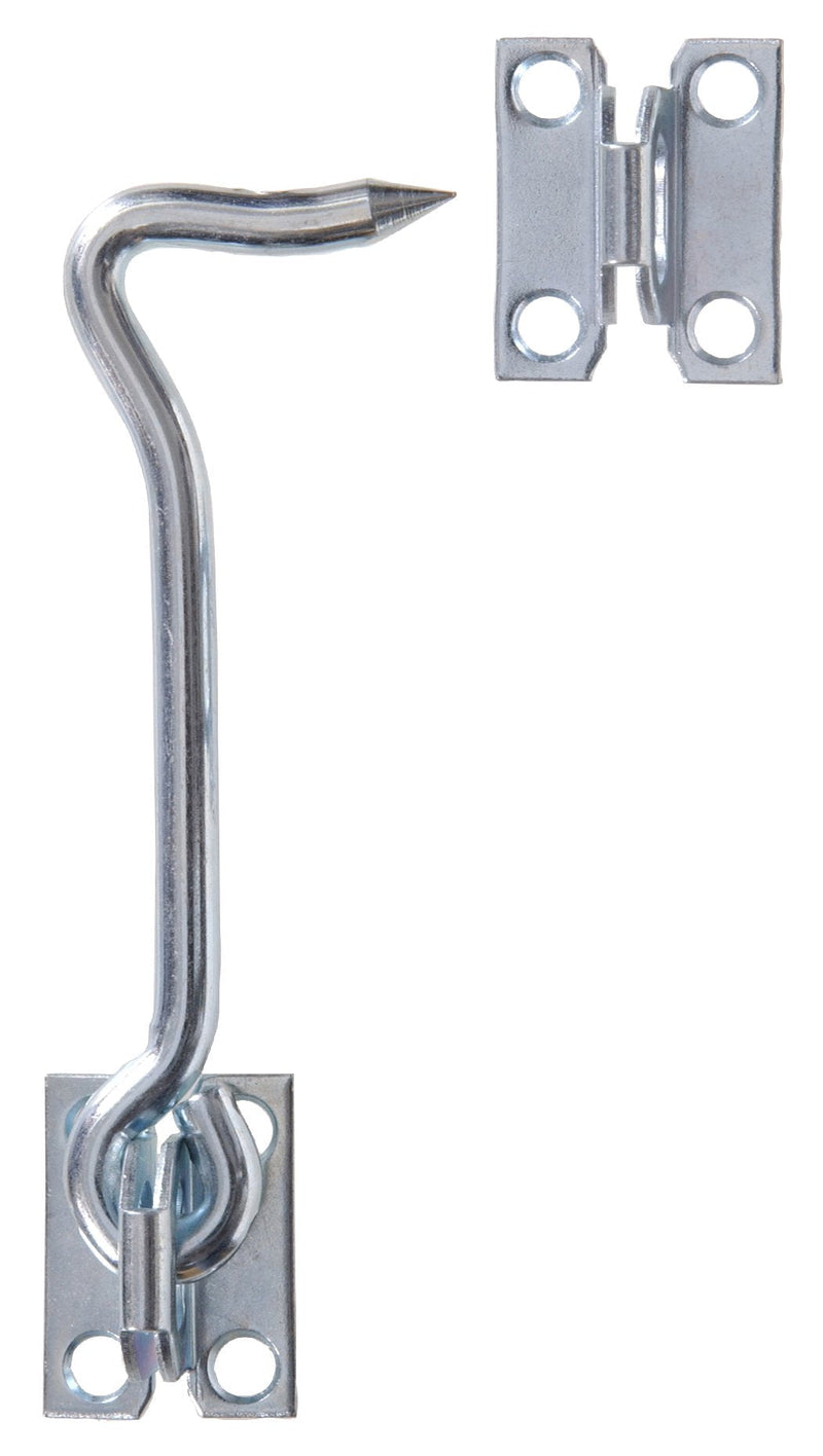 Hillman Hardware Essentials 851932 Gate Hook Latch with Plate Staples Zinc 5" - NewNest Australia