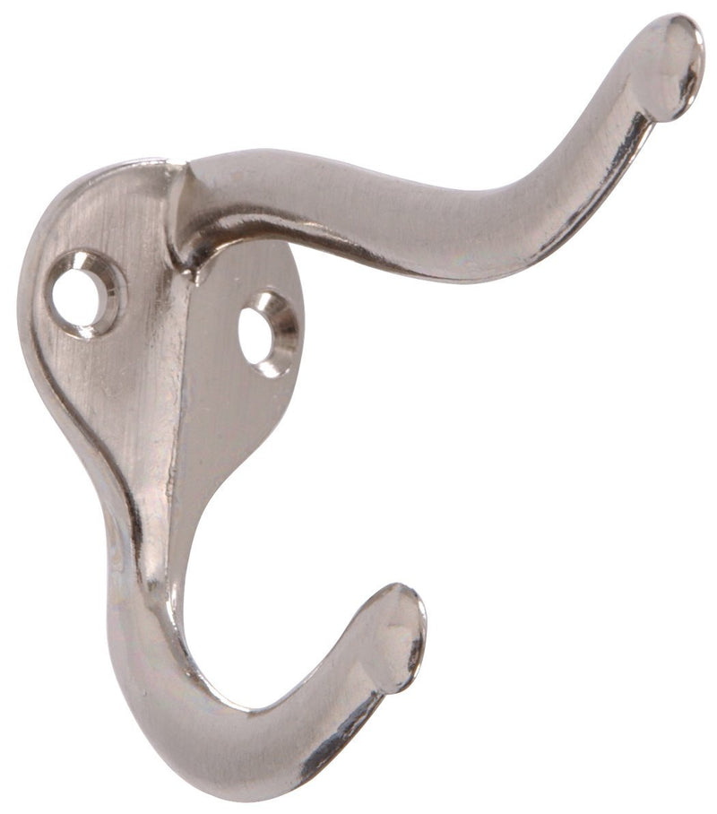 NewNest Australia - Hillman Hardware Essentials 852657 Coat and Hat Hooks Satin Nickel 