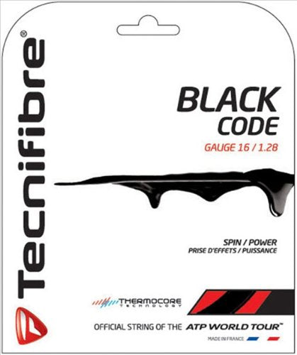 TECHNIFIBRE Black Code Tennis Set, Black, 1.28mm - NewNest Australia