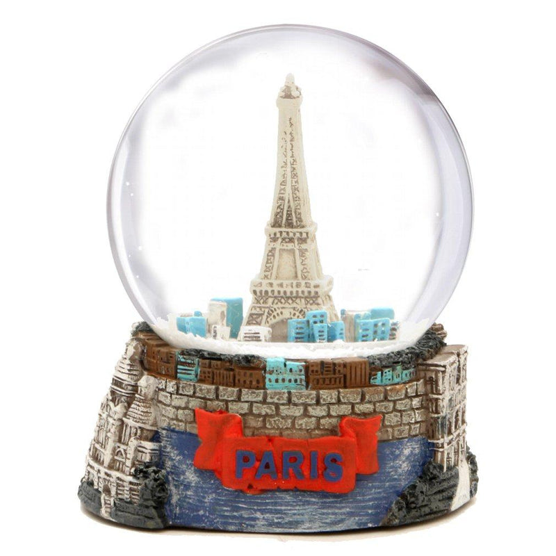 NewNest Australia - Paris Eiffel Tower Snow Globe Souvenir (3.5 Inches Tall), 65mm Glass Globes 