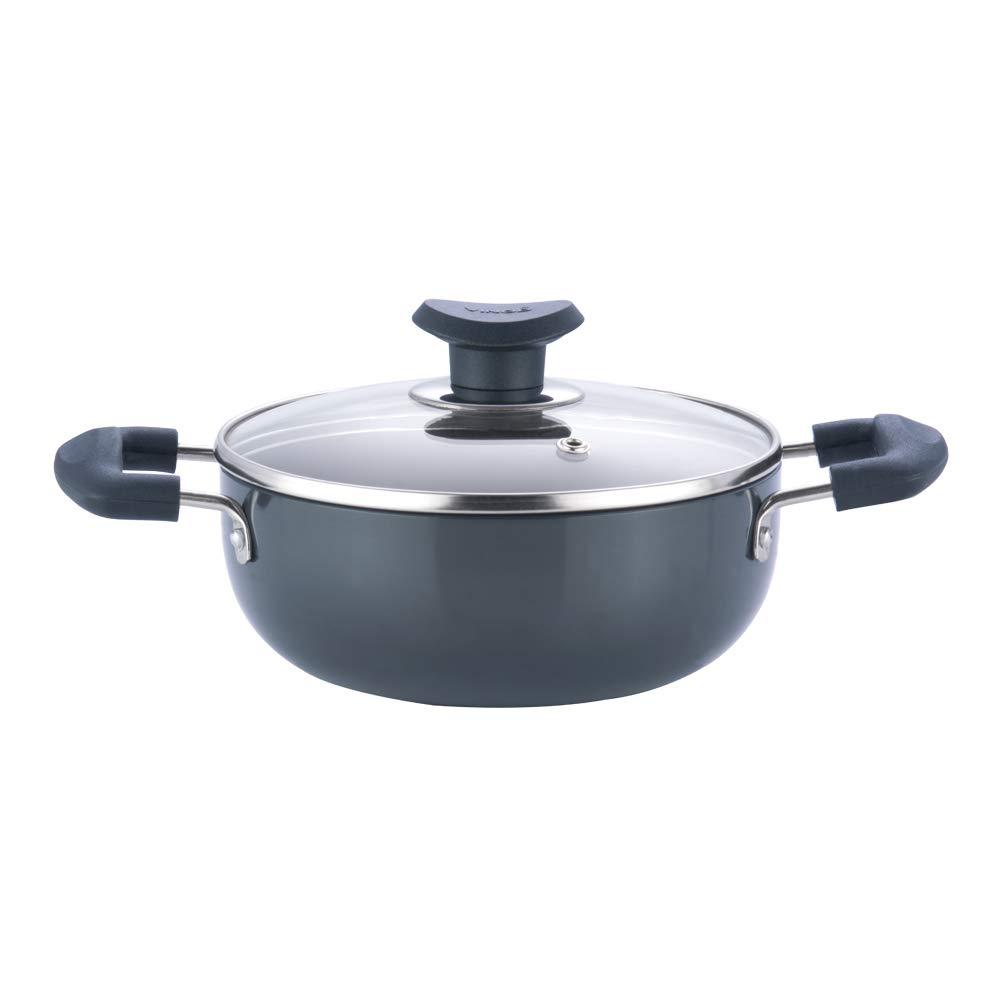 Vinod Hard Anodized Kadai with Stainless Steel Lid, 1.6-Liter - NewNest Australia