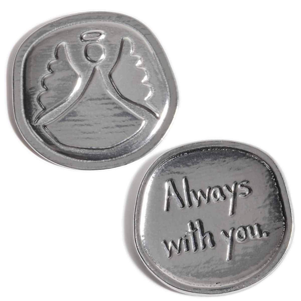 NewNest Australia - Crosby & Taylor Angel Always with You Lead-Free American Pewter Sentiment Coin 