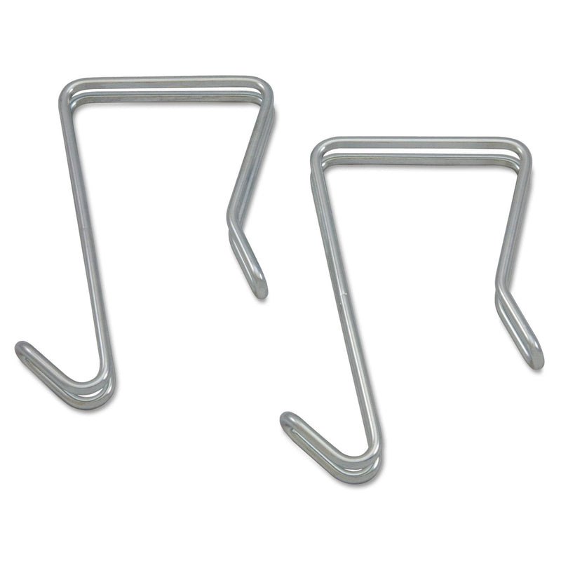 NewNest Australia - Alera ALE Single Sided Partition Garment Hook, Silver, Steel (Pack of 2) 