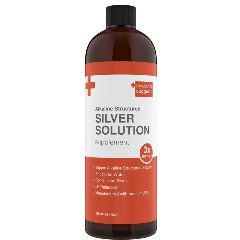 My Doctor Suggests Structured Colloidal Silver Liquid Solution 30ppm Mineral Alkaline 16 Oz- Immune Support Supplement - NewNest Australia