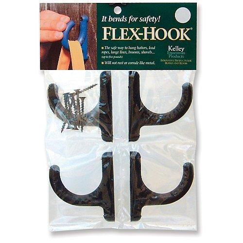 NewNest Australia - Flex-Hook Hangers 4-Pack Black 