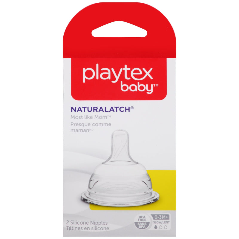 Playtex NaturaLatchNipple, Slow Flow, 2-Count - NewNest Australia