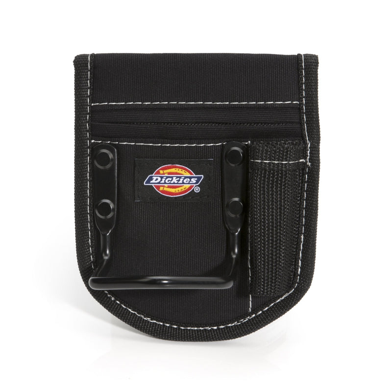 Dickies 2-Compartment Hammer Holder for Tool and Work Belts, Durable Canvas, Includes Tool Loop and Pocket, Fits up to 4.5-inch Belts, Black - NewNest Australia