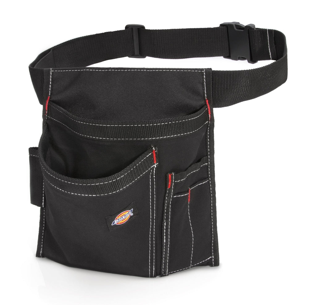 Dickies 5-Pocket Single Side Tool Belt Pouch/Work Apron, Durable Canvas Construction, Adjustable Belt for Custom Fit, Black - NewNest Australia