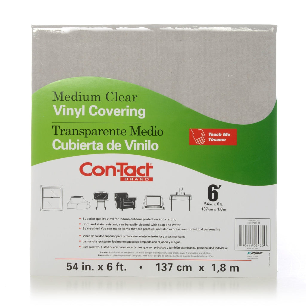 NewNest Australia - Con-Tact Brand Multipurpose Vinyl Covering, 54-Inches by 6-Feet, Medium Clear 