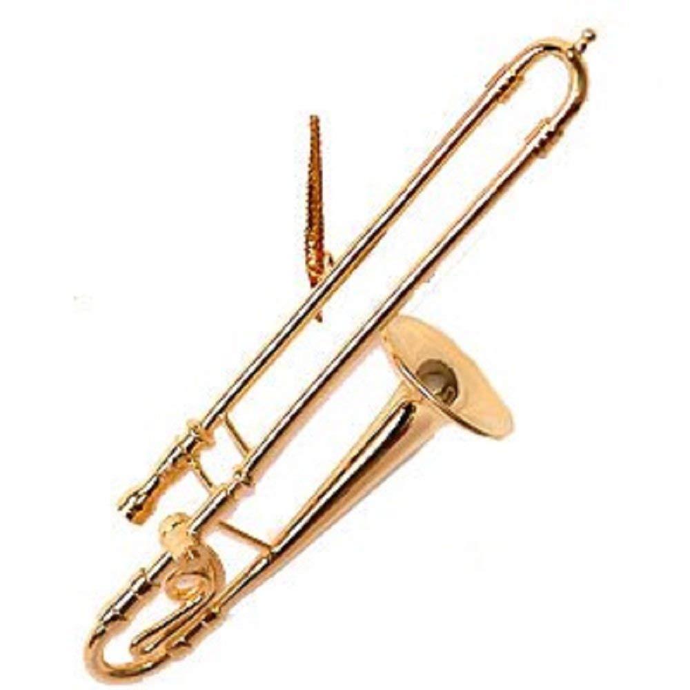 NewNest Australia - 4" Gold Trombone Ornament 