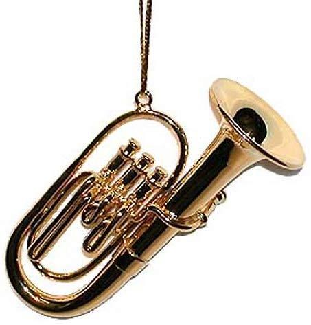 NewNest Australia - Broadway Gifts Gold Tuba Musical Metal Ornament 