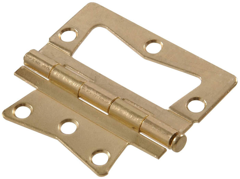 The Hillman Group 852629 3-1/2" Non Mortise Hinge - Removable Pin - Brass Finish 2-Pack - NewNest Australia