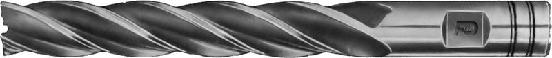 F&D Tool Company 18383-F912 Multiple Flute End Mill, Single End, Extra Long, High Speed Steel, 3/8" Mill Diameter, 3/8" Shank Diameter, 2.5" Flute Length, 4.25" Overall Length, 4 Number of Flutes 1 - NewNest Australia