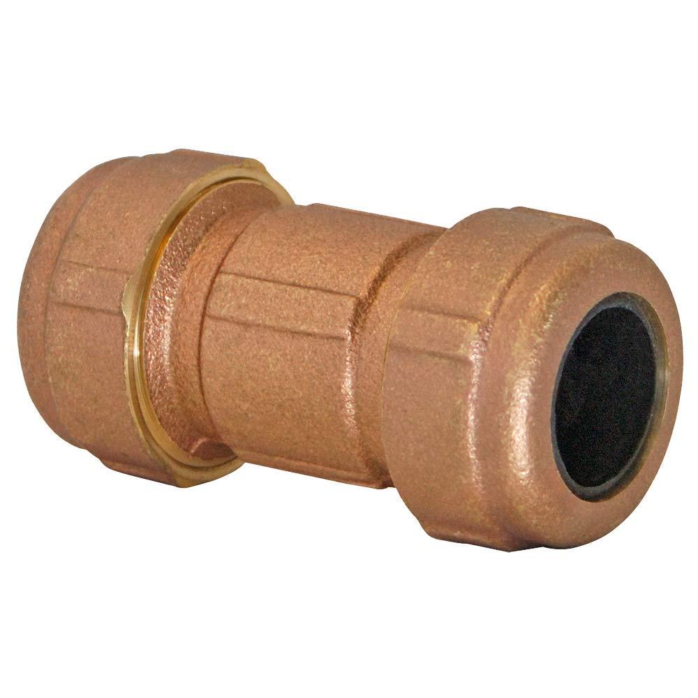 EZ-FLO 20525LF Short Pattern Compression Coupling, 3/4 inch IPS x 1 inch Copper, 3 inch Length - NewNest Australia