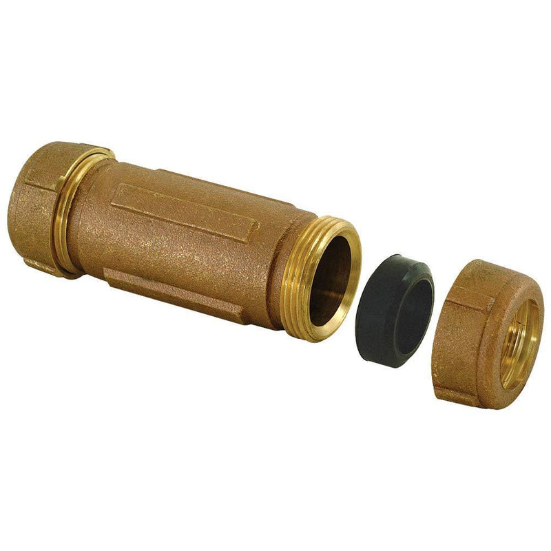 EZ-FLO 20547LF Long Pattern Compression Coupling, 1 inch IPS x 1-1/4 inch Copper, 5 inch Length - NewNest Australia