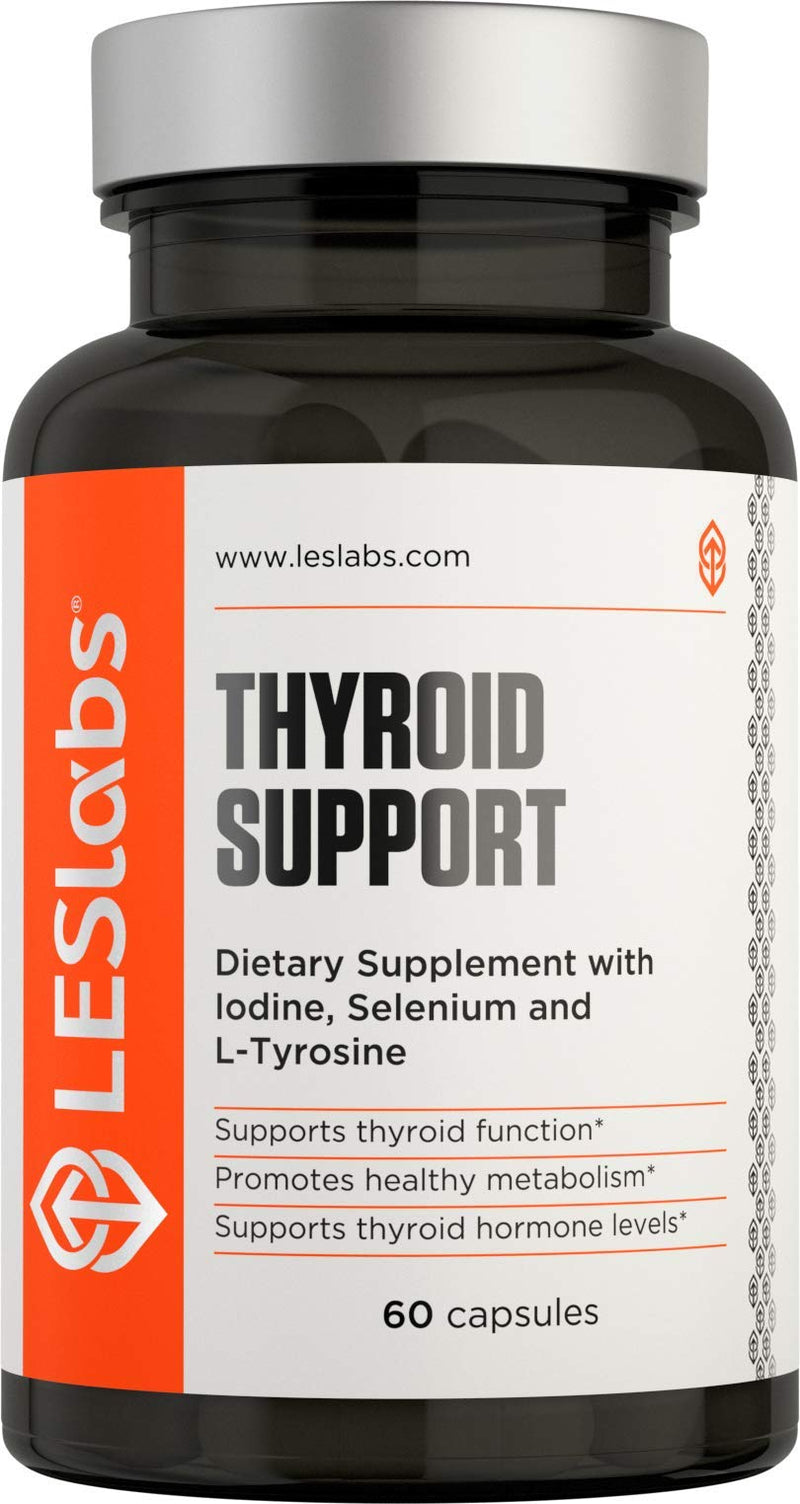 LES Labs Thyroid Support, Natural Supplement for Thyroid Health, Metabolism & Thyroid Hormone Levels, 60 Capsules - NewNest Australia