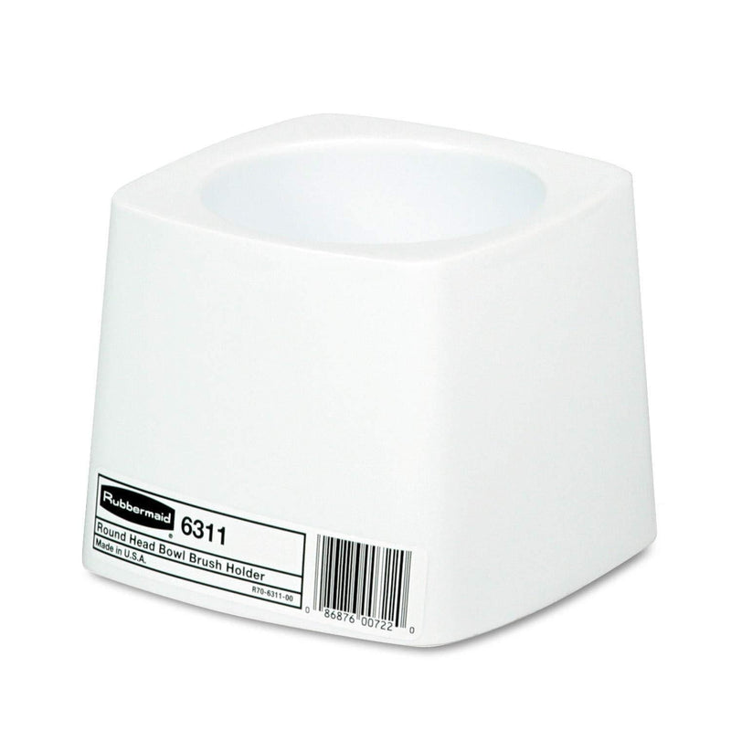 Rubbermaid Commercial 631100WE Holder for Toilet Bowl Brush, White Plastic - NewNest Australia