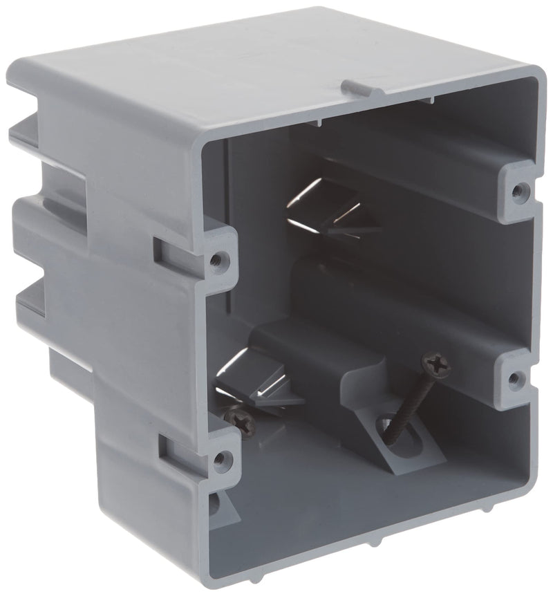 Madison Electric Products MSB2G Two Gang Device Box with Depth Adjustable, Heavy Duty 42lb, Gray - NewNest Australia