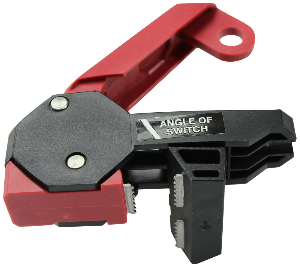 Accuform STOPOUT 120/240 Circuit Breaker Lockout (Double Pole) Bar Clamp, 1.5" x 3.33" x 1.75", Red, KDD161 - NewNest Australia