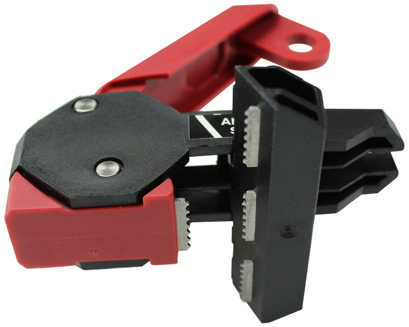 Accuform STOPOUT 120/240 Circuit Breaker Lockout (Triple Pole) with Bar Clamp and Changeable Lockout Tag,1.5"H x 3.33" L, KDD162 - NewNest Australia