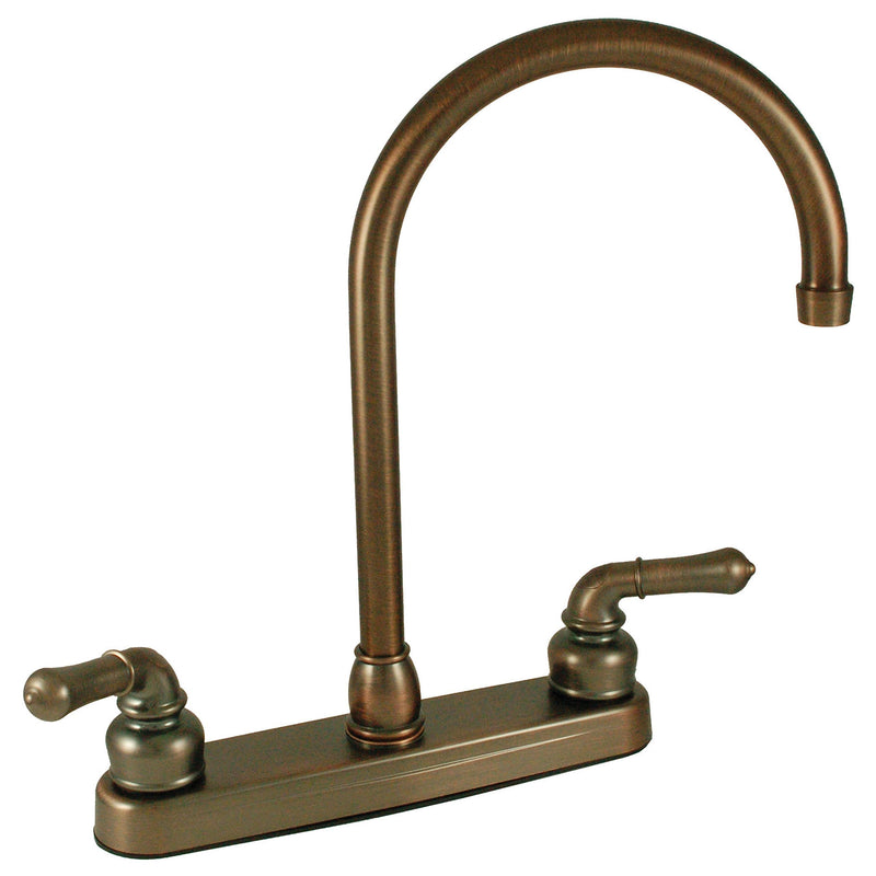 Empire Brass U-YOB800GSOB RV Kitchen Faucet with Gooseneck Spout and Teapot Handles - 8", Oil Rub Bronze Oil Rubbed Bronze - NewNest Australia