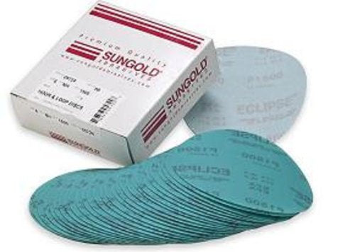 Sungold Abrasives 74683 6-Inch x No Hole Eclipse Film Hook and Grits 5 Each of 800, 1200, 1500 and 2000 Loop Sanding Discs Assorted Fine, 20-Piece Fine Grit Assortment - NewNest Australia
