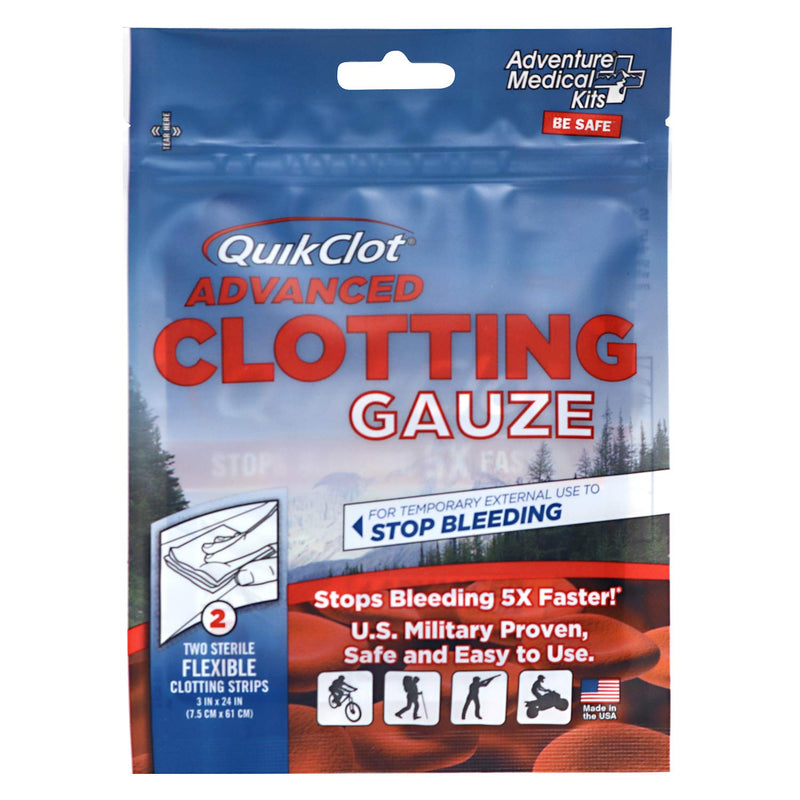 QuikClot Advanced Clotting Gauze - 3 x 24 in (2 Strips) - NewNest Australia