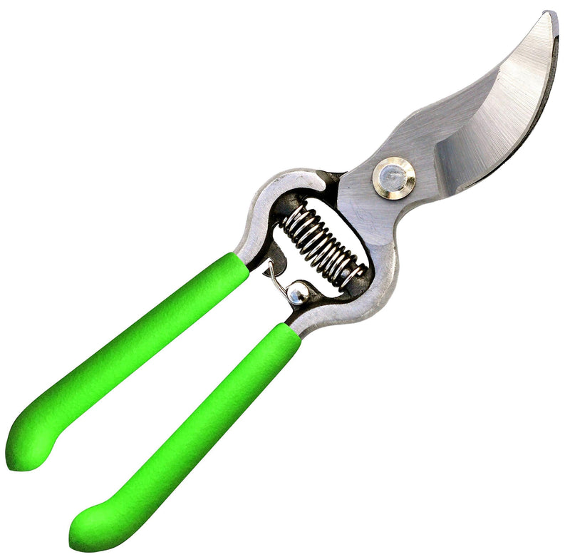 Garden Guru Indestructible All Steel Garden Clippers - GR8-Cut Professional Bypass Hand Pruner Pruning Shear with Comfort Grip Handles and Hardened Steel (Color May Vary) 1 Pack (8 inches long) Green - NewNest Australia