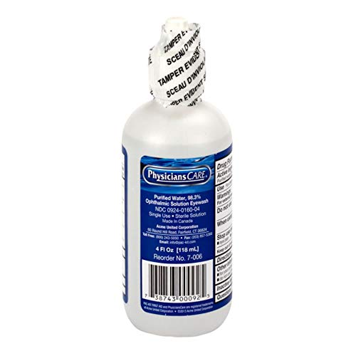 PhysiciansCare by First Aid Only 7-006 Eye Wash Solution, 4 oz Bottle - NewNest Australia