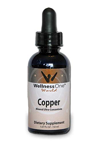 Copper - Best Liquid Ionic Mineral Supplement - (100 Days at 1mg per 10 Drops) 1.67fl oz. - Adjust Serving Sizes for Kids, Men and Women. - NewNest Australia