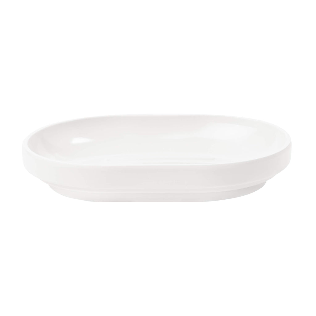 Umbra Step Dish for Bathroom-Contemporary, Practical Molded Oval Soap Bar Holder for Bath Sink-Nicely Fits Into Amenity Tray-Easy to Clean, Highly Durable, White - NewNest Australia