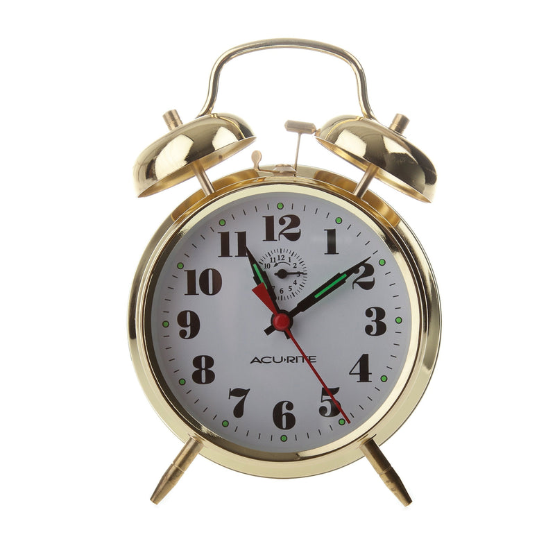 NewNest Australia - AcuRite 15605 Vintage Twin Bell Alarm Clock 