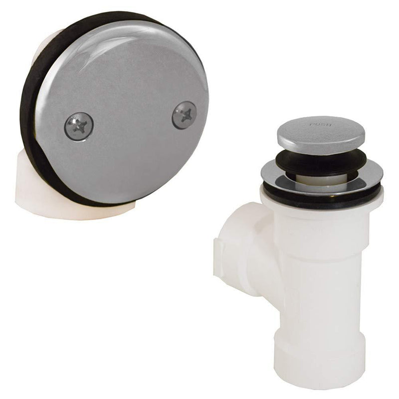 Jones Stephens B07103 Chrome Plated Two-Hole Touch Bath, Direct Half T-Waste PVC 1/2 KIT W/CP Toe POP - NewNest Australia