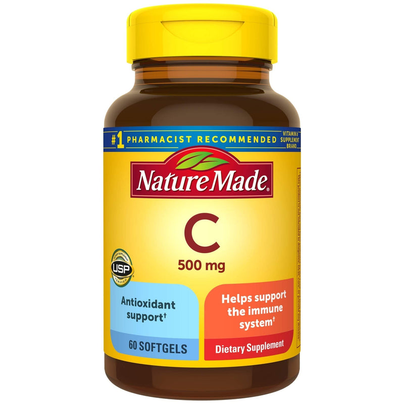 Nature Made Vitamin C 500 mg Softgels, 60 Count to Help Support the Immune System - NewNest Australia