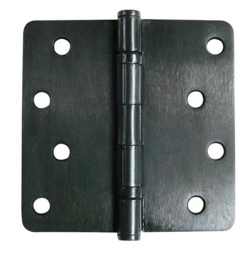 Hinge Outlet Oil Rubbed Bronze Door Hinges 4 Inch with 1/4 Inch Corners Ball Bearing Exterior, 2 Pack - NewNest Australia