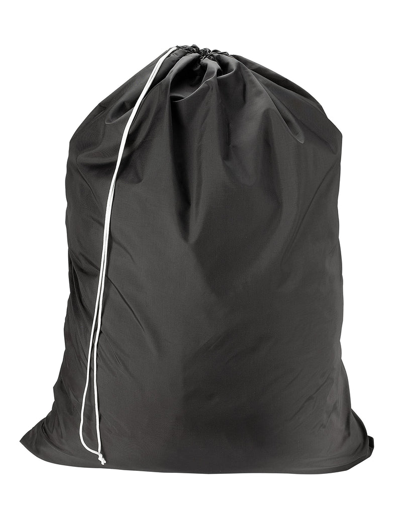 NewNest Australia - Nylon Laundry Bag - Locking Drawstring Closure and Machine Washable. These Large Bags Will Fit a Laundry Basket or Hamper and Strong Enough to Carry up to Three Loads of Clothes. (Black) 30" x 40" Black 