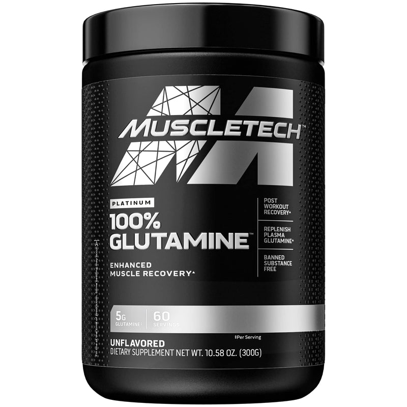 Glutamine Powder | MuscleTech 100% Pure L Glutamine Powder | Post Workout Recovery Drink | L-Glutamine Powder for Men & Women | Muscle Recovery | Unflavored (60 Servings) - NewNest Australia