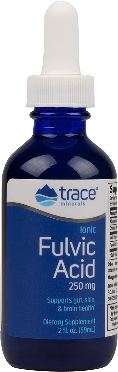 Trace Minerals Liquid Ionic Fulvic Acid | Supports Gut Health | Promotes Digestive Wellness | With Concentrace Supplement, 72 Ionic Trace Minerals, Keto, Dietary Supplement, Healthy Functions, Energy, pH Balance, Hydration | 2-Month Supply - NewNest Australia