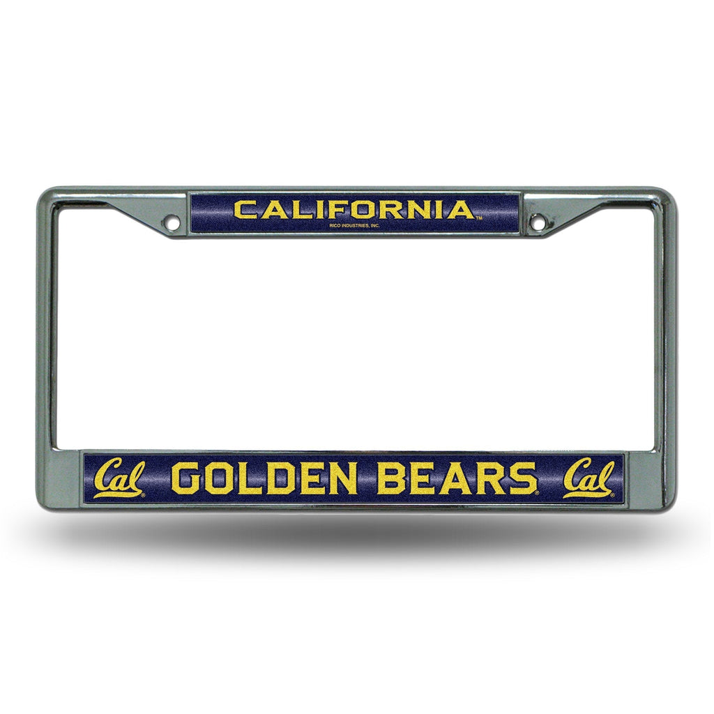 Rico Industries NCAA Unisex-Adult Bling Chrome License Plate Frame California Golden Bears One Size Team Color - NewNest Australia