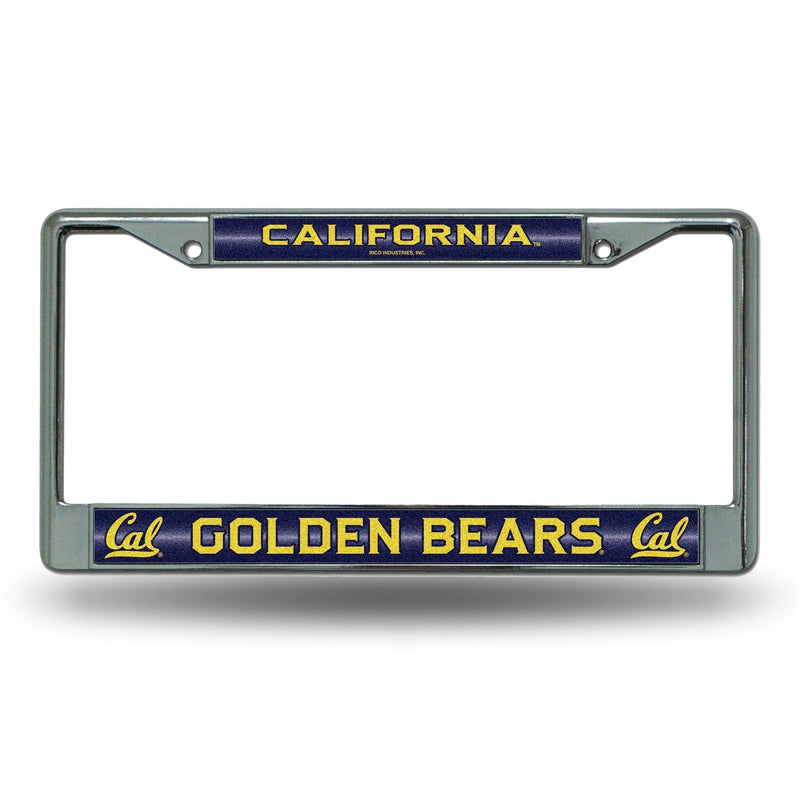 Rico Industries NCAA Unisex-Adult Bling Chrome License Plate Frame California Golden Bears One Size Team Color - NewNest Australia