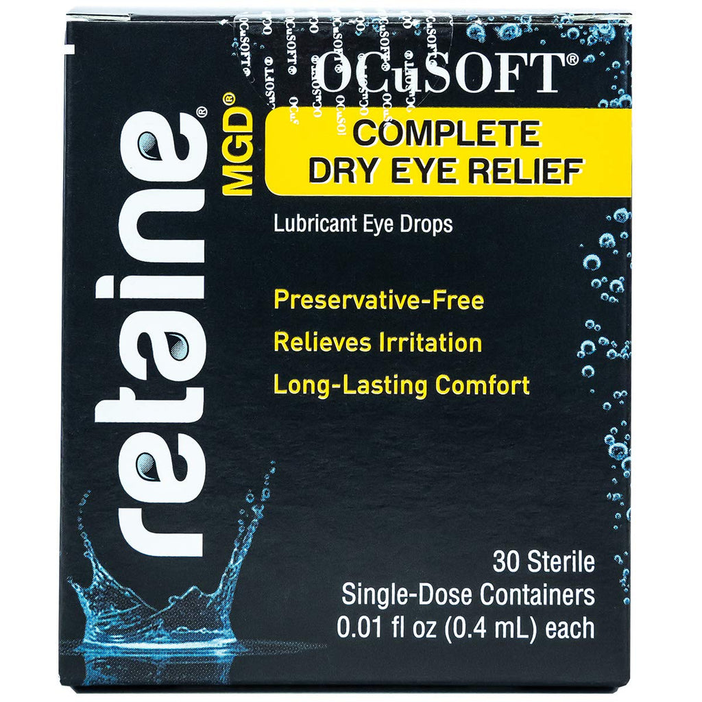 Ocusoft Retaine MGD Ophthalmic Emulsion, Milky White Solution, 30 count Single Use Containers, 0.01 Fluid Ounce - NewNest Australia