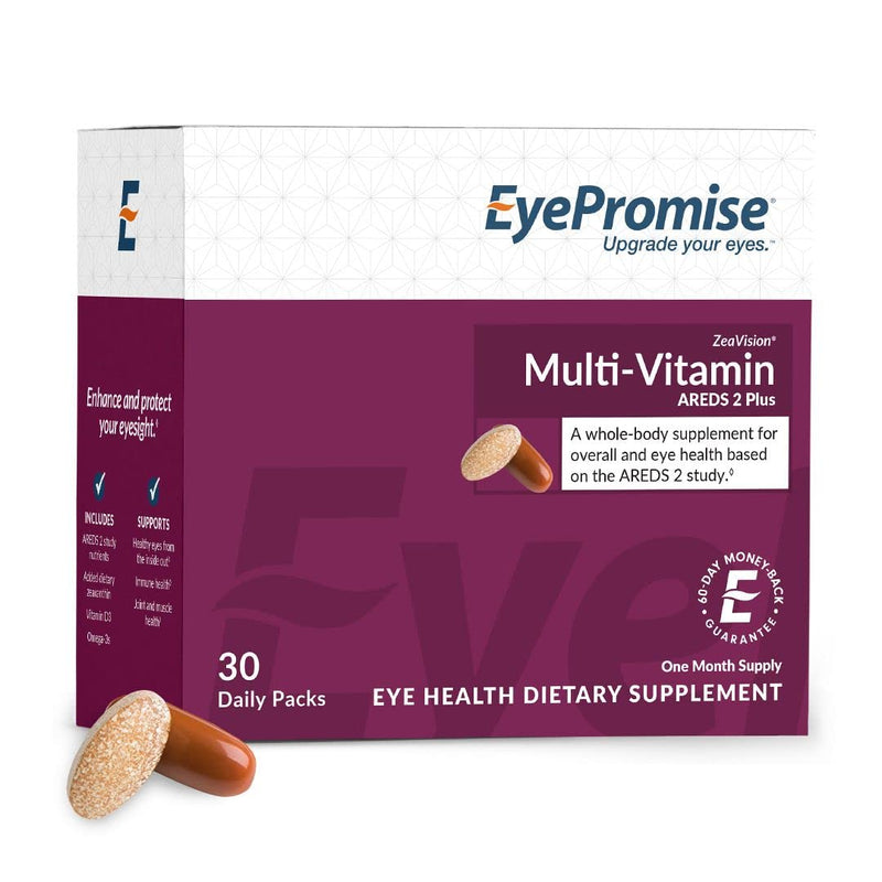 EyePromise Multi-Vitamin + Eye Support AREDS 2 Blend - Expanded Eye Health Formula with Complete Heart, Brain, Hair, Skin and Overall Health - A Patented Complete Macular Health Formula - NewNest Australia