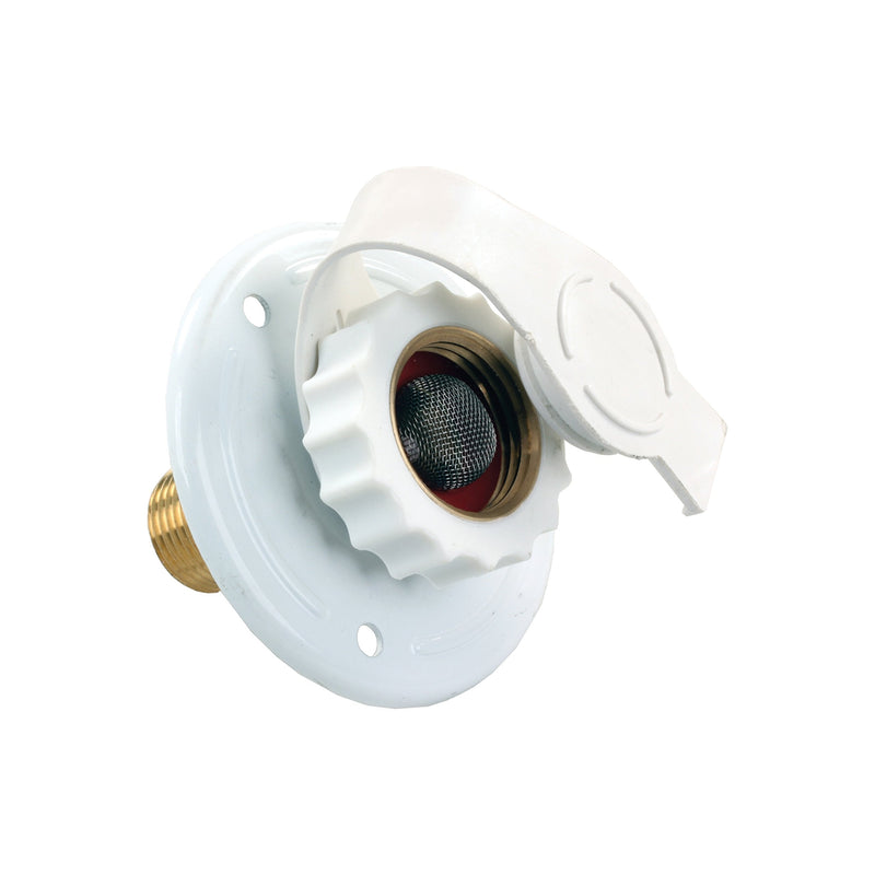 JR Products 62165 White Aluminum City Water Flange - 12" MPT x 3/4" - NewNest Australia