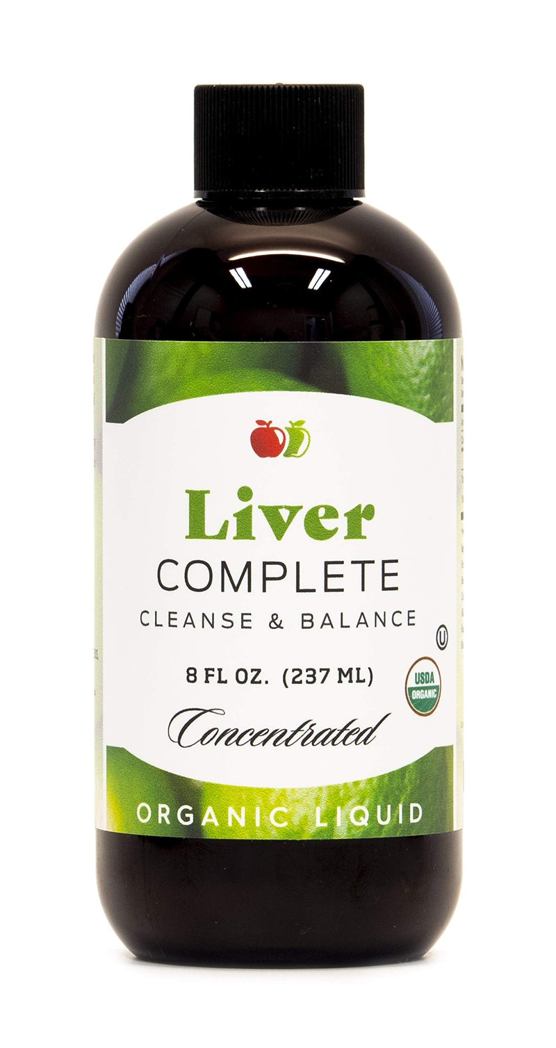 Liver Complete 8oz Organic Liquid Concentrate - Liver Cleanse & Digestive Bitters Vinegar Supplement - NewNest Australia