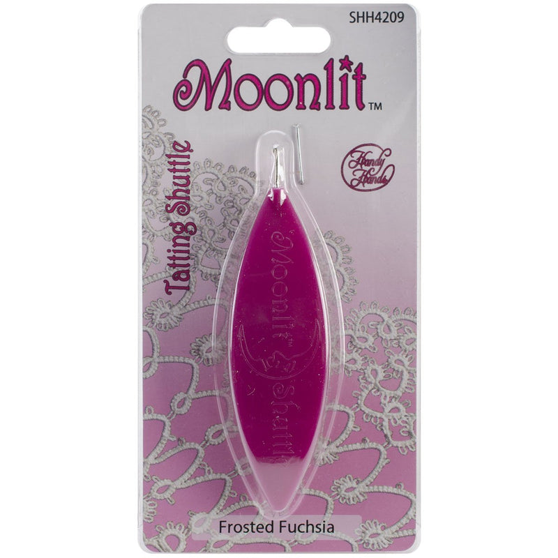 Handy Hands Moonlit Tatting Shuttle with Hook, Frosted Fuchsia - NewNest Australia