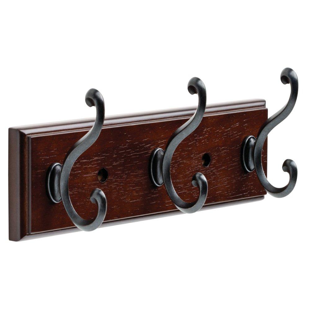 NewNest Australia - LIBERTY 165543  Three Scroll Hook Rack Cocoa and Soft Iron,  10-Inch 