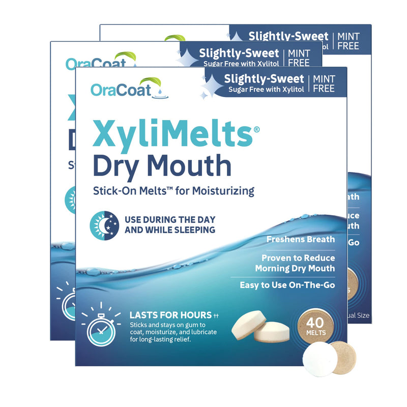 Orahealth XyliMelts Mint-Free Discs - 40 discs, Pack of 3 - NewNest Australia