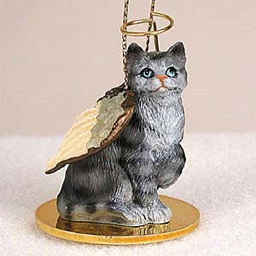 NewNest Australia - Conversation Concepts Silver Shorthaired Tabby Cat Pet Angel Ornament 1 