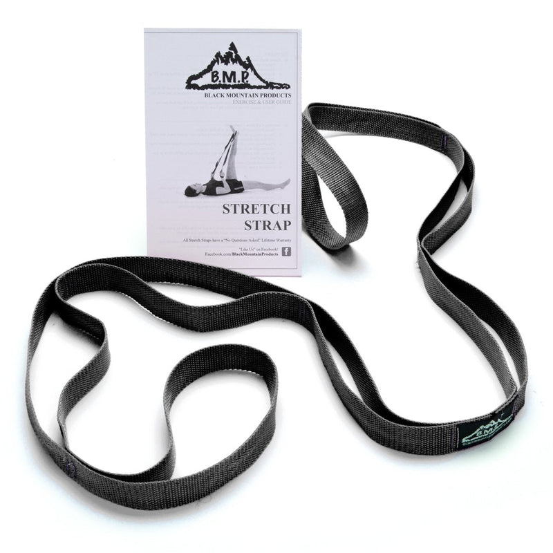 Black Mountain Products Stretch Strap with Instructional Guide, Black - NewNest Australia